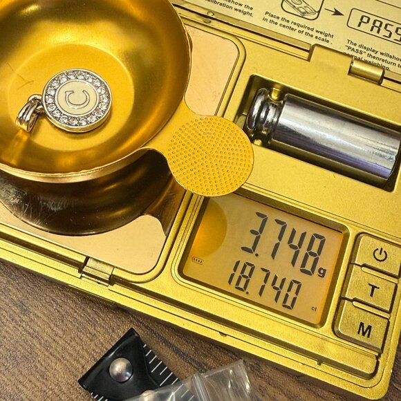 Vintage Initial C Pendant Silver Tone Rhinestone Letter Charm Necklace - Picture 3 of 5